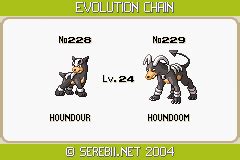 houndoom serebii|houndoom evolution chart.